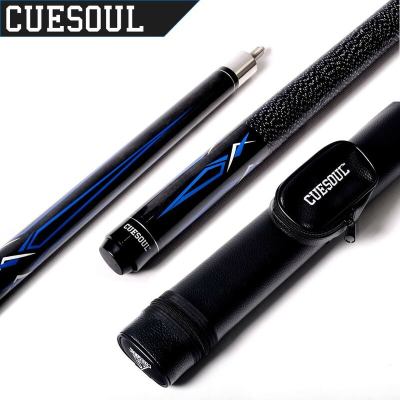 CUESOUL 58 بوصة 19oz 1/2 القيقب البلياردو عصا بركة جديلة مجموعة 11.5 مللي متر/12.75 مللي متر تلميح [الوزن قابل للتعديل]