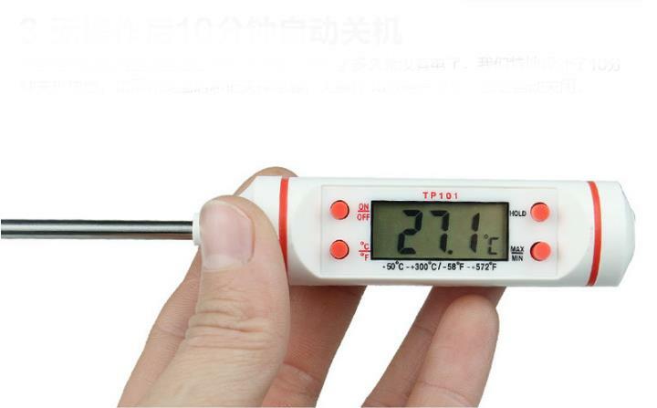 مقياس حراري رقمي للحوم الطبخ الغذاء المطبخ شواء التحقيق المياه الحليب النفط السائل فرن درجة الحرارة الرقمية جهاز قياس الاستشعار الحرارية