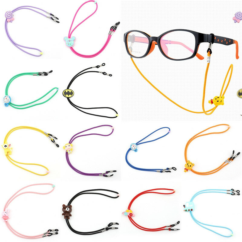 حبل نايلون لنظارات القراءة للأطفال ، 13 لونًا ، حبل لقصر النظر ، سلسلة مرنة وحبال دعم النظارات ، شريط للرقبة