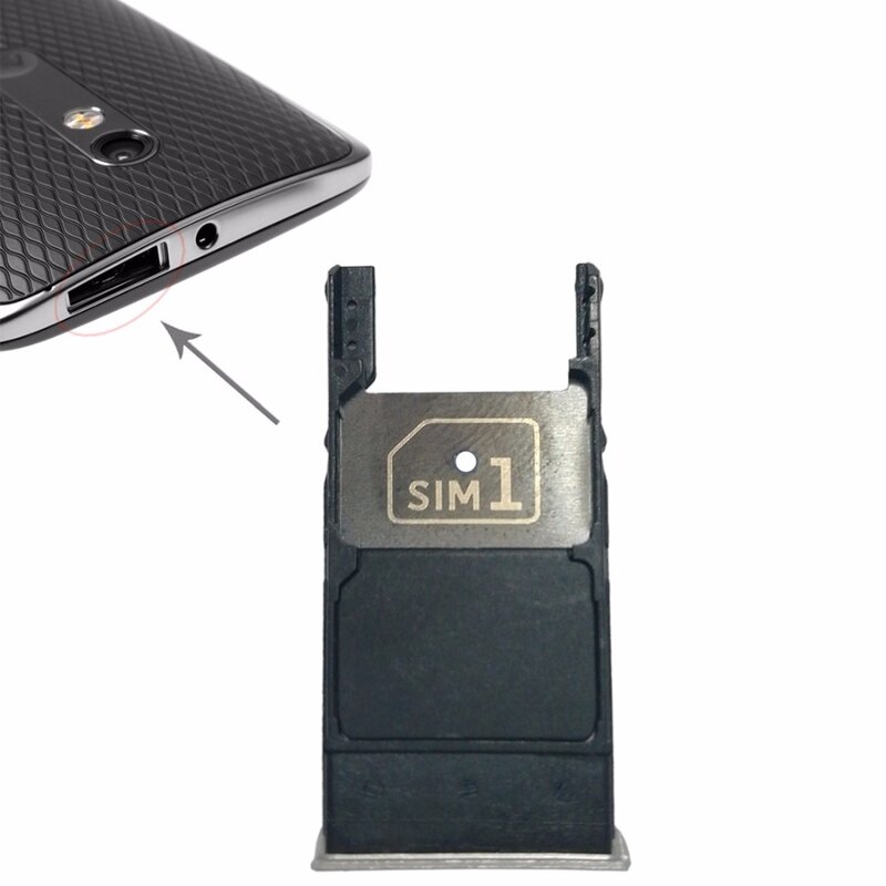 علبة بطاقة SIM الجديدة + علبة بطاقة SD الصغيرة لموتورولا موتو X Style / XT1575