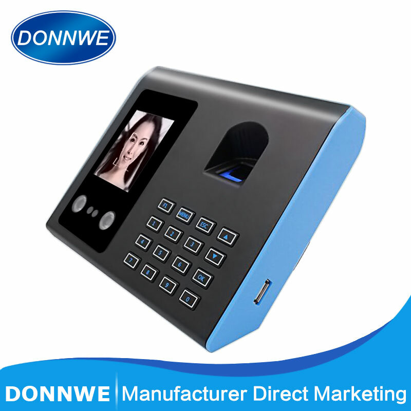 حار بيع Donnwe FA01 البيومترية الوجه الوجه بصمة وقت نظام تسجيل الحضور
