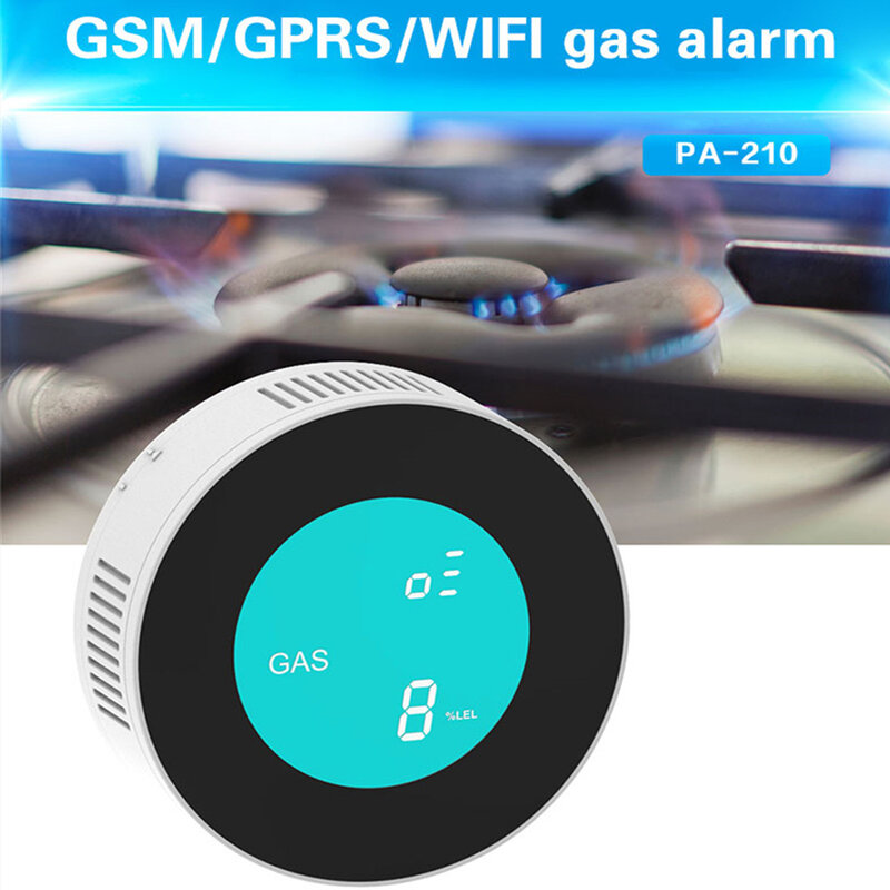 PGST جديد الأمن-التطبيق الذكي واي فاي التحكم في احتراق تسرب الغاز الكاشف LCD عرض المنزلية الذكية الغاز الطبيعي إنذار الاستشعار