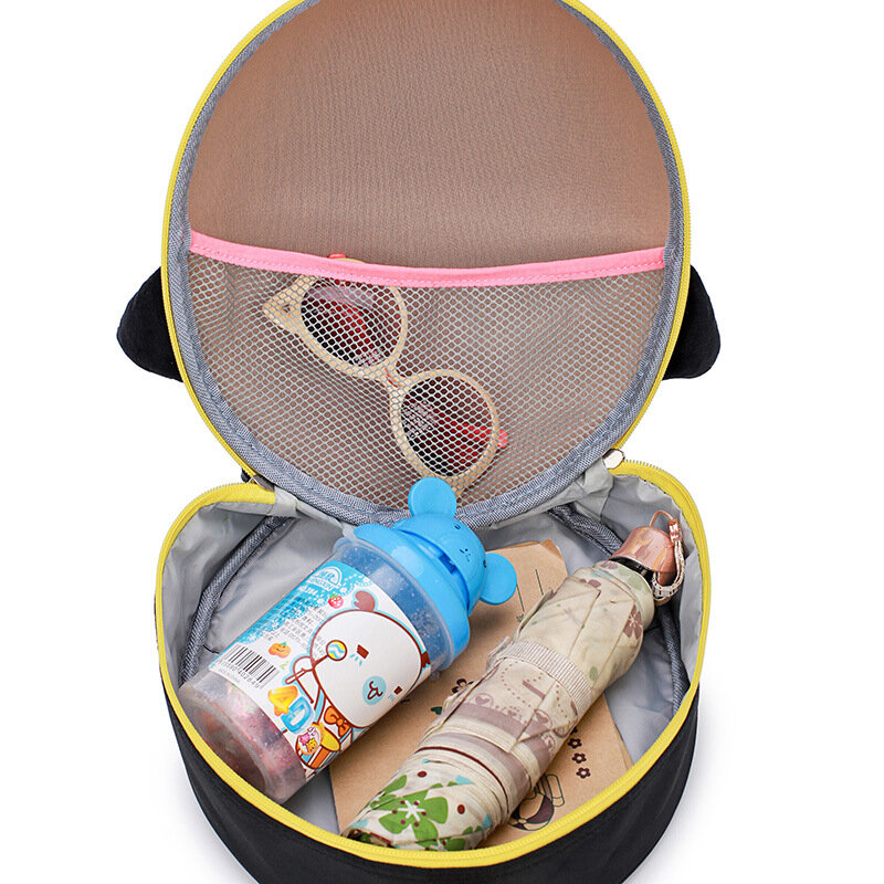 LXFZQ جديد إيفا البطريق العظام المدرسية الأطفال على ظهره حقيبة ظهر ذات معدن صلب الاطفال الكرتون حقيبة كتف صغيرة الاطفال لطيف
