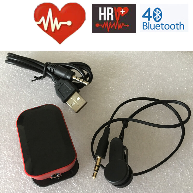 مراقب معدل ضربات القلب للهاتف الذكي بتقنية البلوتوث 4.0 ، جهاز القلب ، مشبك الأذن ، النبض ، مستشعر تغير معدل ضربات القلب من أجل Cross Fit ، HRV