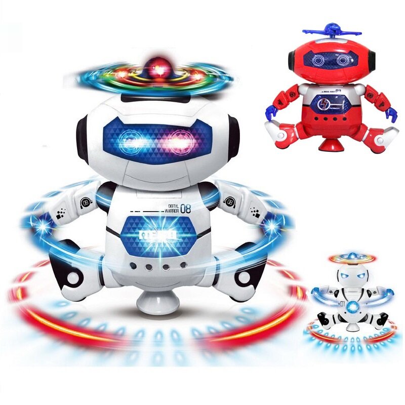 روبوت رقص ذكي مع موسيقى وضوء للأطفال ، ألعاب مشي إلكترونية ، هدية ممتعة للأطفال