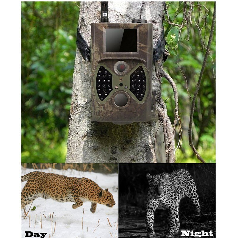 HuntingTrail-كاميرا مراقبة خلوية 2G ، مصيدة صور متنقلة ، رؤية ليلية ، تتبع لاسلكي للحياة البرية ، HC300M