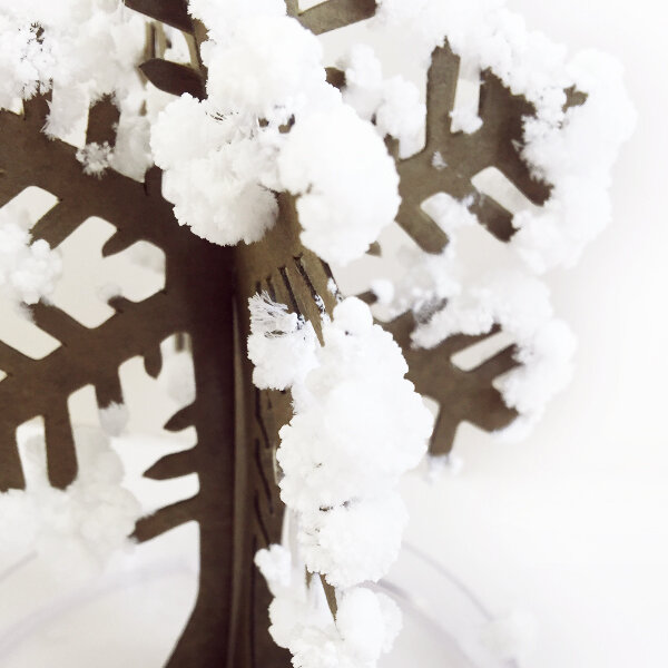 2019 12Hx8Dcm الأبيض ماجيك تزايد ورقة ندفة الثلج شجرة الثلج رقائق الثلج رفرفة بلورات الثلج الأشجار الاطفال اللعب مضحك