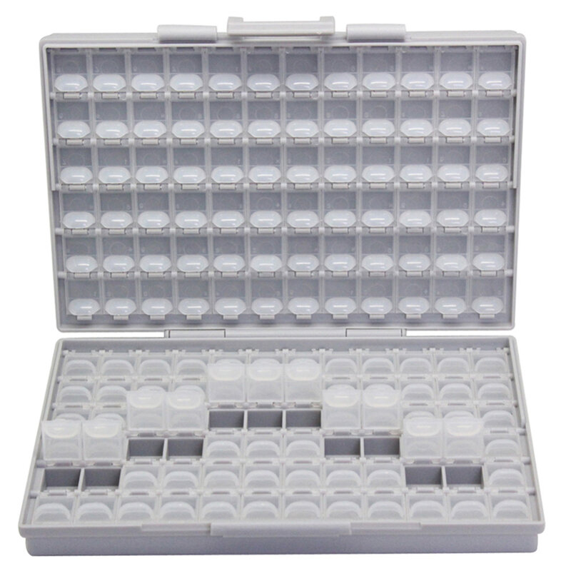 AideTek-علبة أدوات إلكترونية شفافة ، صندوق تخزين مقاوم SMT ، صندوق أدوات بلاستيكي