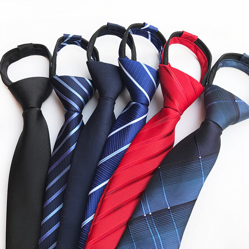 VEEKTIE-ربطة عنق بسحاب للرجال ، 8 سنتيمتر ، للعمل ، سهلة السحب ، حبل للرقبة ، لحفلات الزفاف