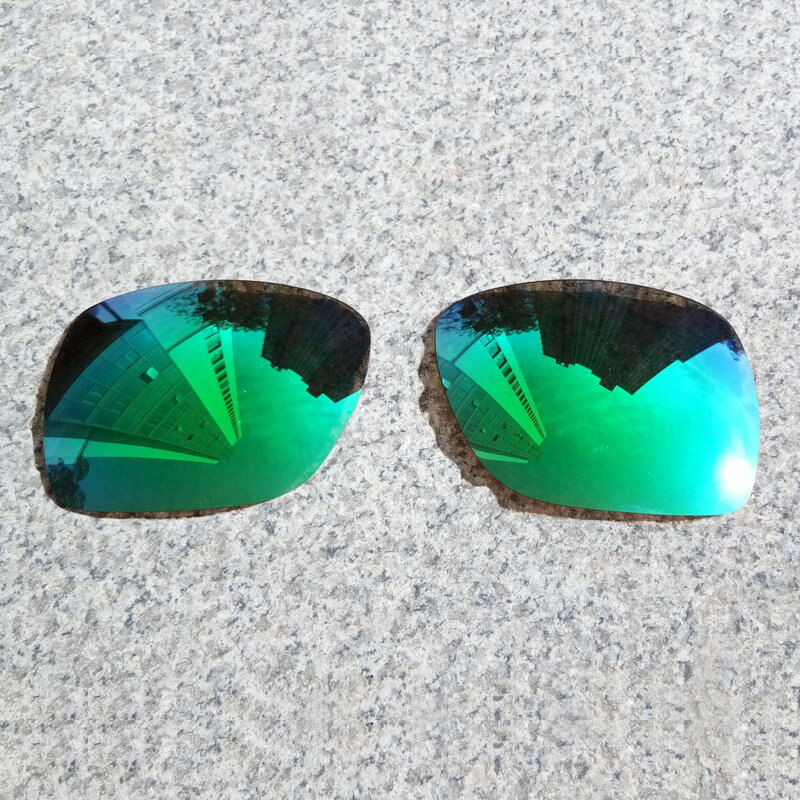 E.O.S-عدسات مستقطبة محسنة للنظارات الشمسية Oakley Dispatch 1 ، مرآة مستقطبة باللون الأخضر الزمردي