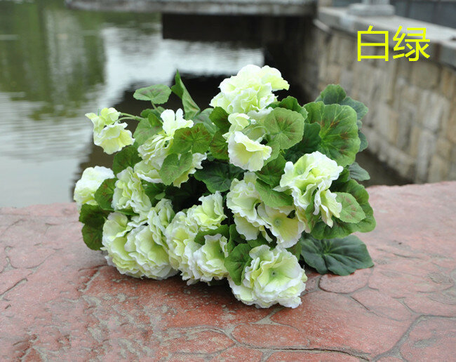 منافذ مصنع] بيجونيا الزهور الحرير زهرة مصنع محاكاة الزهور الاصطناعية الزفاف هووسورمينغ افتتاح مع الزهور