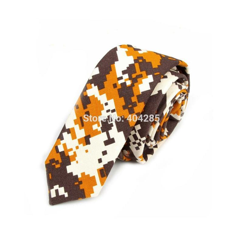 HOOYI-ربطة عنق قطنية رفيعة للرجال ، ربطة عنق ضيقة مع طباعة ، 5 سنتيمتر ، مجموعة جديدة 2019
