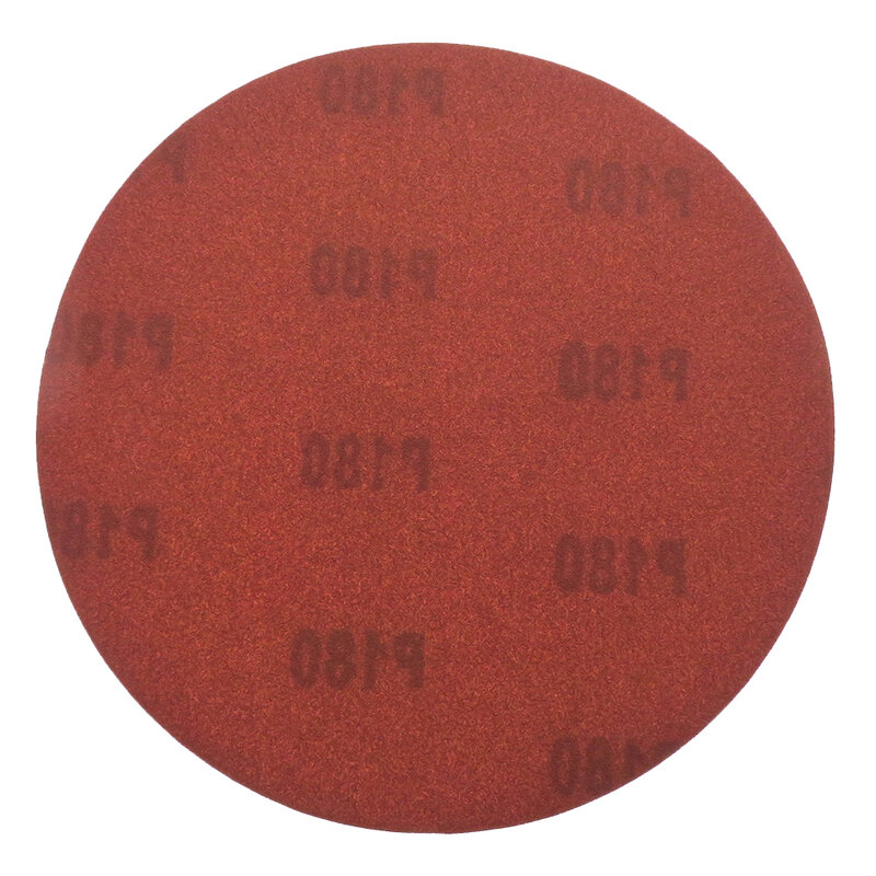 10 قطعة 7 Inch180MM الألومنيوم أكسيد الأحمر الصنفرة أقراص الصنفرة هوك و حلقة 120 إلى 320 فريك
