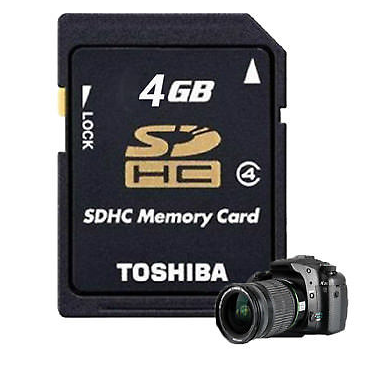 توشيبا 4GB بطاقة الذاكرة الرقمية المؤمنة فئة SDHC 4 بطاقة ذاكرة فلاش C4 P-SDHC4G4 حقيقية عالية السرعة الذاكرة SD للكاميرات الرقمية