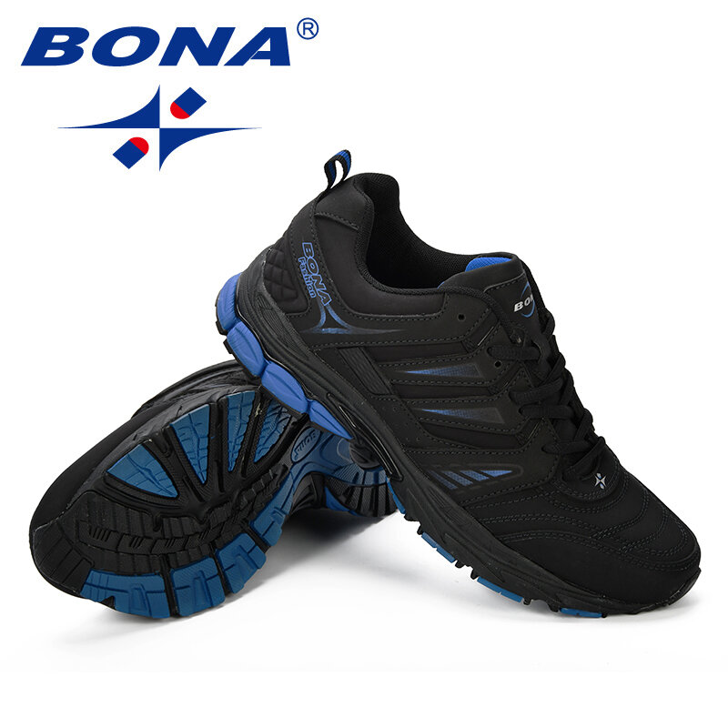 بونا تصميم جديد نمط حذاء رجالي تنفس شعبية الرجال احذية الجري في الهواء الطلق حذاء رياضة أحذية رياضية مريحة شحن مجاني