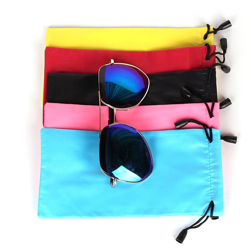 حقيبة نظارة شمسية نسائية ، حقيبة للنظارات الشمسية ، حقيبة قماش ذات سطح ناعم ، جودة عالية ، 5 ألوان