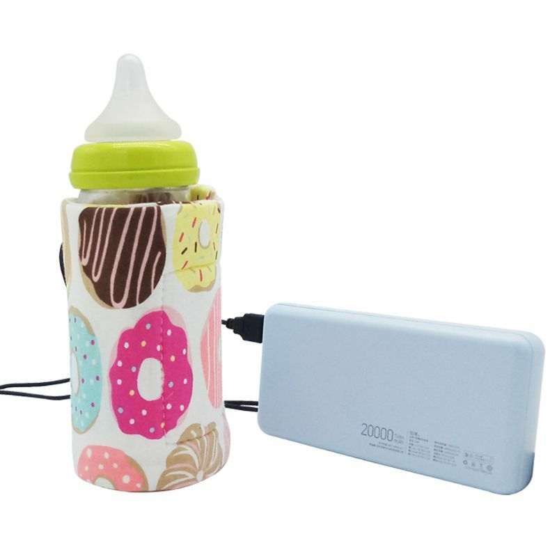 USB الحليب المياه دفئا عربة السفر حقيبة معزولة حراريًا زجاجة الرضاعة الطفل سخان