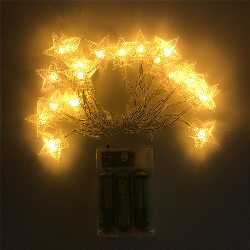 إكليل ضوء LED على شكل نجمة ، 1 م/3 م/6 م/10 م ، زينة الزفاف ، الحفلة ، رأس السنة الجديدة