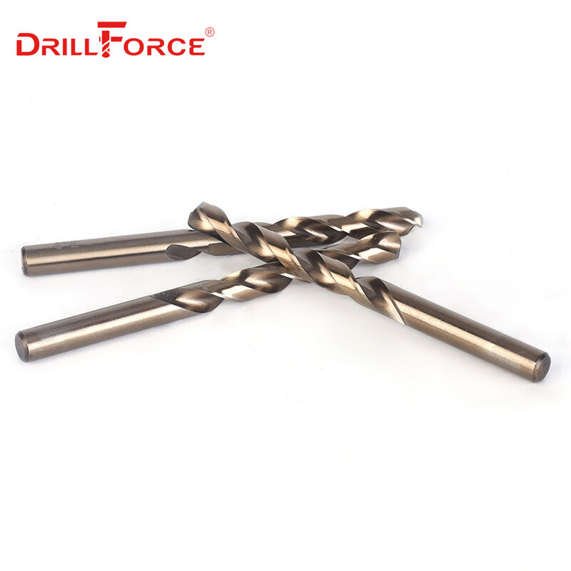أدوات Drillforce M42 مجموعة مثقاب الكوبالت ، HSS-CO عدة حفر 0.5-10 مللي متر ، للحفر على الفولاذ المقوى ، الحديد الزهر والفولاذ المقاوم للصدأ
