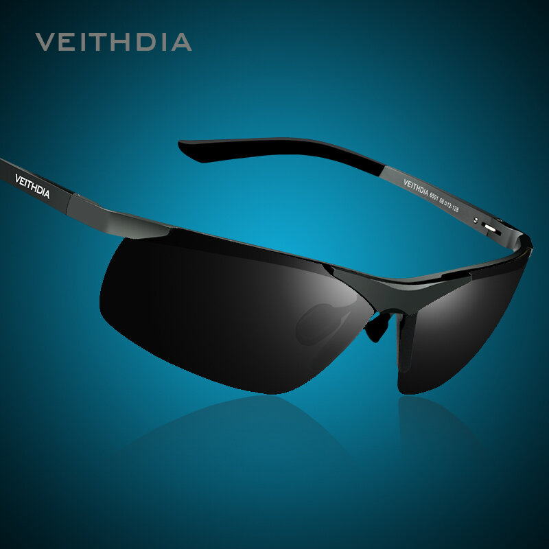 VEITHDIA نظارات شمسية للرجال ماركة مصمم الدراجات الرياضة الاستقطاب UV400 عدسة نظارات شمسية في الهواء الطلق القيادة نظارات للذكور 6501