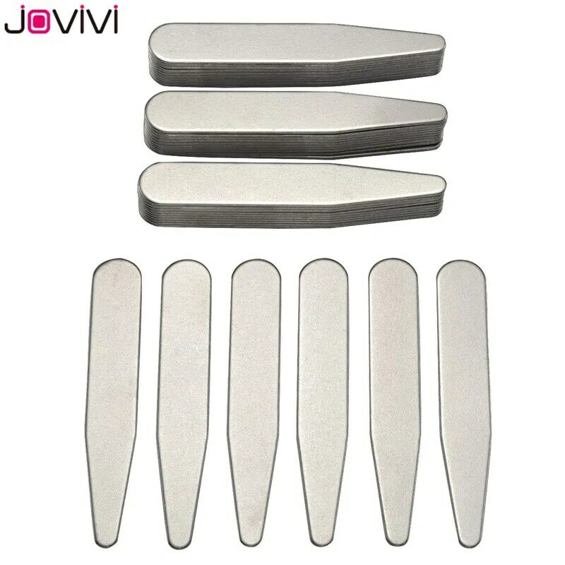 Jovivi-قميص رجالي بياقة معدنية البقاء على العظام ، مقواة ، قميص عمل ، قميص رجالي ، 2.2 "2.5" 2.75 "3" ، 36 قطعة ، 40 قطعة