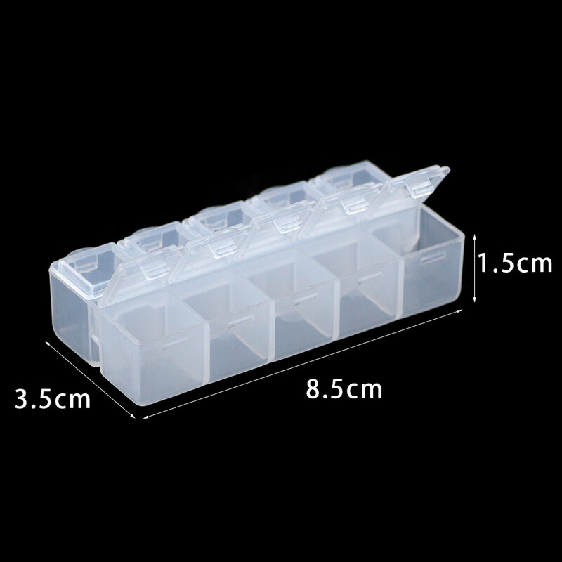 JHNBY-صندوق هدايا بلاستيكي مع فتحات قابلة للتعديل للمجوهرات ، وحاوية لتخزين الخرز والأقراط والخواتم