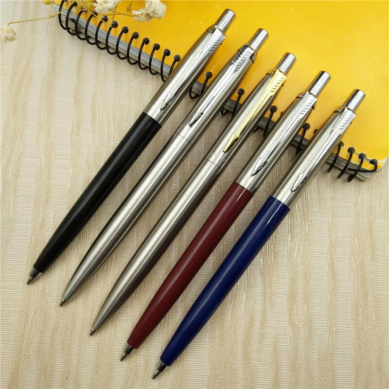 الكلاسيكية تصميم أقلام حبر جاف التجارية قلم حبر جاف معدني القلم الفاخرة المحمولة الدورية التلقائي الكرة القلم رائعة الكتابة أداة
