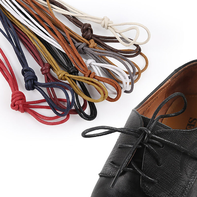 USHINE 70-160 سنتيمتر مستديرة مشمع أربطة الحذاء الملونة أربطة حذاء مرنة التمهيد أربطة الحذاء الحبل
