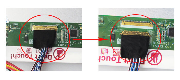 مجموعة شاشة لوحة تحكم VGA ، متوافقة مع HDMI ، DVI ، 40Pin ، LVDS ، N133BGE ، M.NT68676 ،