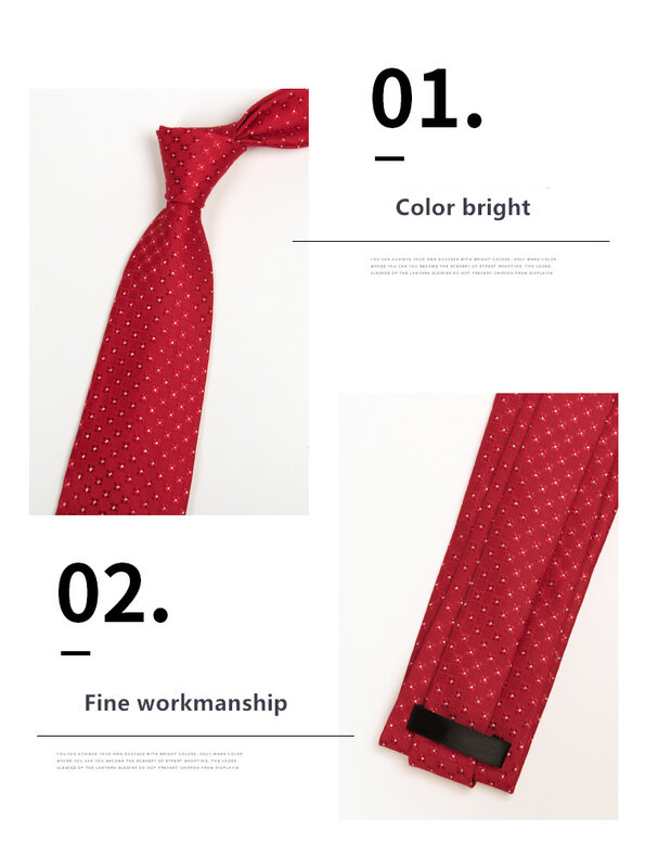 ربطة عنق رجالية ، إكسسوار زفاف ، حرير ، مخطط ، 8 سنتيمتر ، أزرق وأحمر