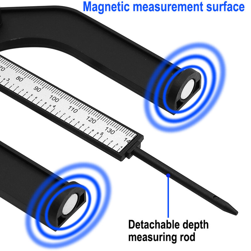 مقياس الارتفاع الرقمي منشار طاولة 80 مللي متر مقياس العمق مع ثلاث وحدات قياس قفل المسمار لأعمال النجارة
