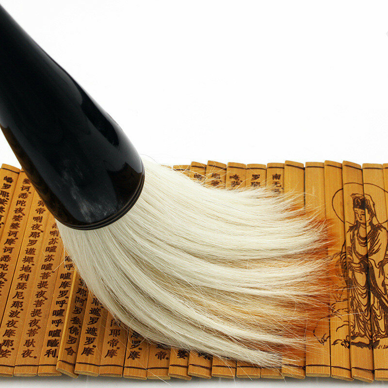 المتضخم فرشاة القلم ثور القرن حاملة الريشة الصينية التقليدية قلم الخط المهنية اللوحة سوبر كبير حجم ابن عرس الدب فرشاة