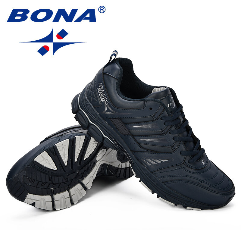 بونا تصميم جديد نمط حذاء رجالي تنفس شعبية الرجال احذية الجري في الهواء الطلق حذاء رياضة أحذية رياضية مريحة شحن مجاني