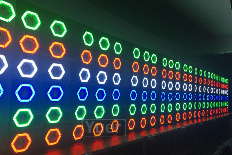 4 قطعة/الوحدة ديسكو الكرة أضواء الحفلات LED 162 قطعة مصلحة الارصاد الجوية RGB ثلاثية الألوان الرجعية أضواء فلاش لعيد الميلاد المنزل KTV عيد الميلاد الزفاف المعرض