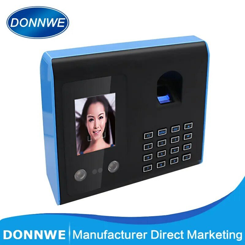 حار بيع Donnwe FA01 البيومترية الوجه الوجه بصمة وقت نظام تسجيل الحضور