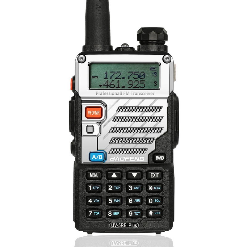 Baofeng UV-5RE زائد المحمولة راديو اتجاهين راديو محطة اسلكية تخاطب 5W vhf uhf المزدوج الفرقة التواصل الاستقبال المحمولة