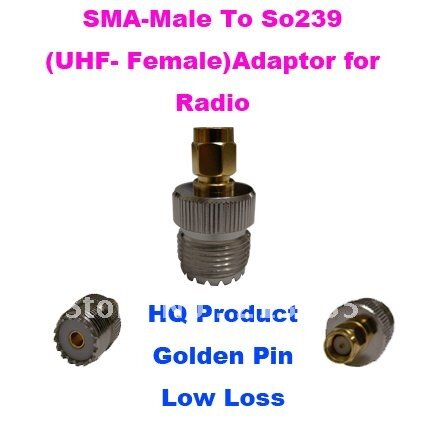 Sma-ذكر إلى so239 uhf-أنثى محول لل اتجاهين الاذاعة