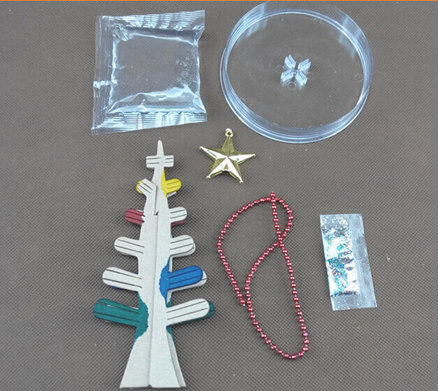 2019 170 مللي متر H الملونة البصرية الصوفي بلورات ورقة تزايد شجرة سحرية أشجار عيد الميلاد الاطفال العلوم التعليمية ألعاب الأطفال الجدة