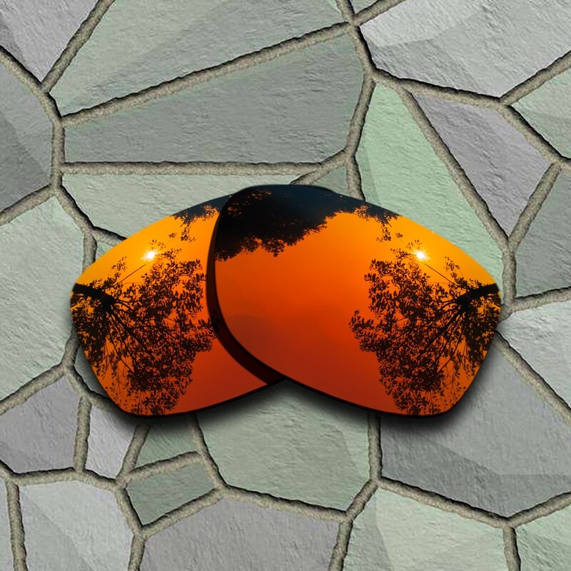 الكروم والأحمر البرتقالي النظارات الشمسية المستقطبة استبدال العدسات لأوكلي المشتري تربيع