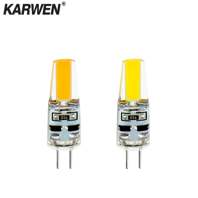 KARWEN-مصباح LED G4 ، مصباح LED 2018 AC/DC 12V 220V COB LED G4 6W لمبة 360 شعاع زاوية استبدال مصباح الهالوجين الثريا