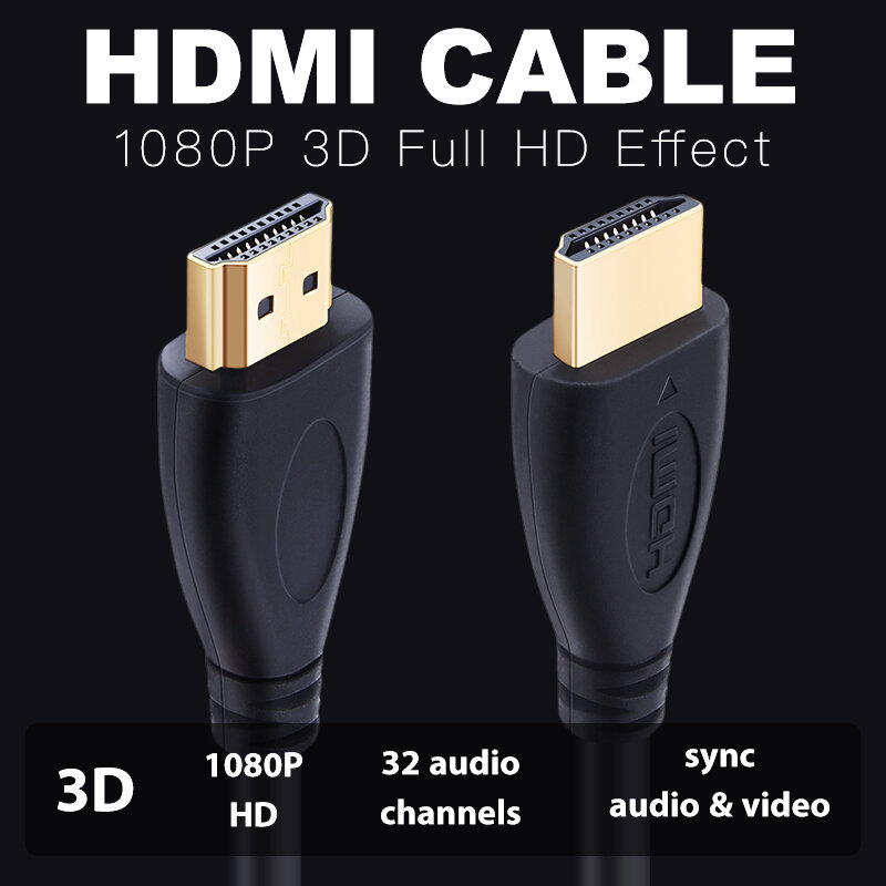 كابل HDMI Shuliancable 1 متر-20 متر كابلات الفيديو 1.4 1080P ثلاثية الأبعاد مطلية بالذهب كابل عالية السرعة للكمبيوتر HD TV XBOX PS4