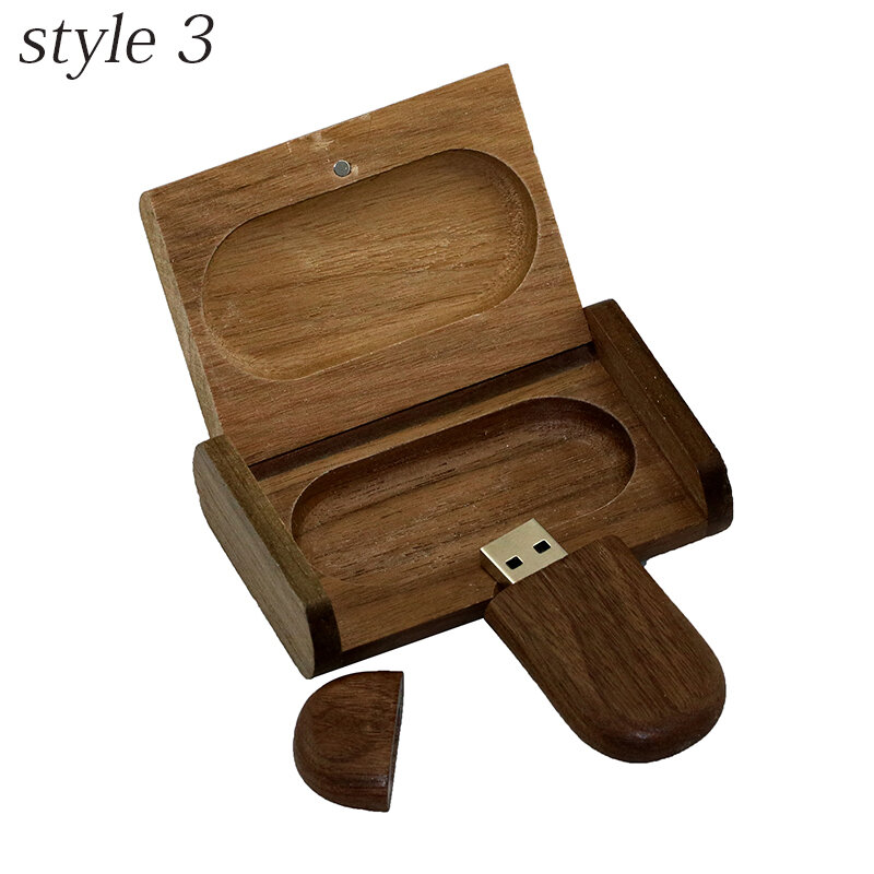 شخصية خشبية الإبداعية هدية شعار مخصص الخشب مع صندوق محرك فلاش USB يو القرص USB2.0 فلاش حملة 4G 8GB 16GB 32GB 64GB