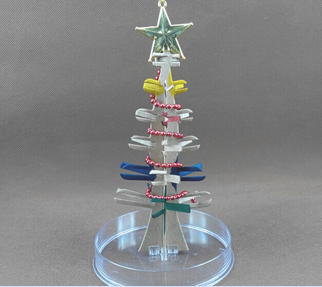 2019 170 مللي متر DIY اللون السحر البصري الكريستال تزايد ورقة شجرة السحرية عيد الميلاد الأشجار التعليمية مضحك العلوم لعب للأطفال