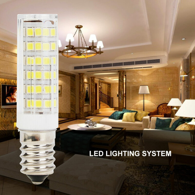 E14 LED لمبة هالوجين سيراميك ، 5 ، 6 ، 7 ، 9 ، 220 فولت ، استبدال 30 ، 40 ، 50 ، 60 واط ، للثريا والإضاءة المنزلية