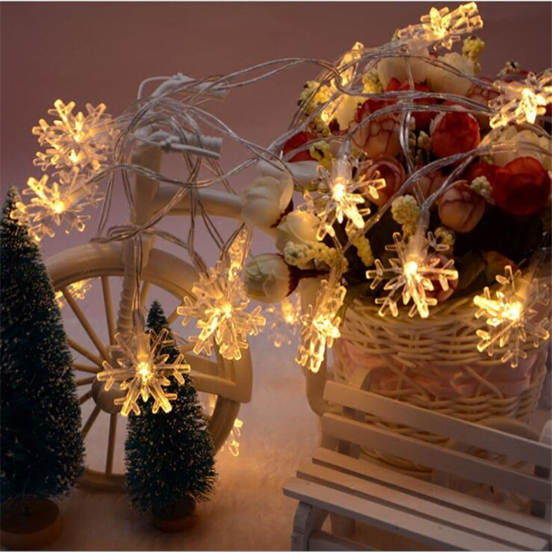 عيد الميلاد 10 متر 100 المصابيح التيار المتناوب 220 فولت الجنية جارلاند LED الثلج led قطاع أضواء سلسلة ل شجرة عيد الميلاد الزفاف ديكور المنزل داخلي