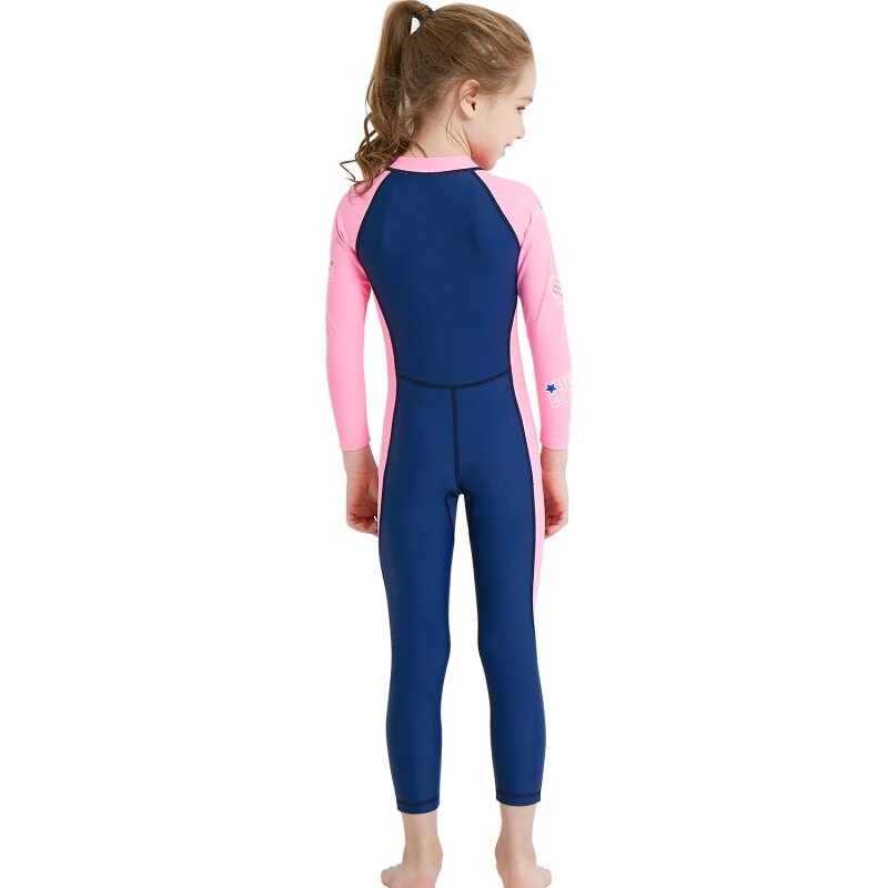 بدلة غطس للأطفال بذلة للأولاد الفتيات الأطفال الدفء قطعة واحدة طويلة الأكمام UV حماية ملابس السباحة الرياضات المائية