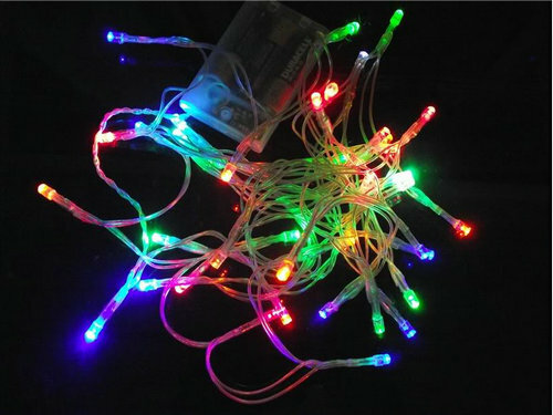 5 قطعة/الوحدة 4 متر 40LED AA بطارية تعمل الجنية سلسلة المصابيح ضوء عيد الميلاد عيد الميلاد حفل زفاف شجرة ديكور-9 الألوان المتاحة