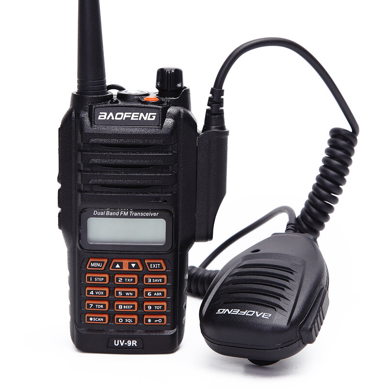 Baofeng الأصلي للماء UV9R PTT راديو محمول المتكلم Mic اسلكية ل BF UV-9R زائد A58 BF-9700 UV-XR GT-3WP اتجاهين راديو