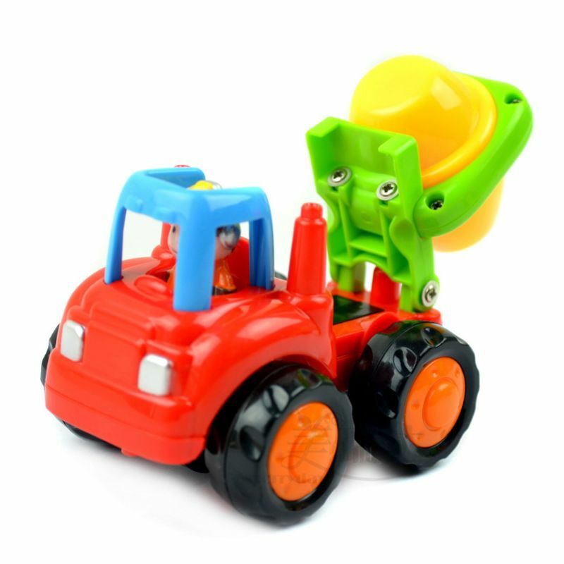 سيارات البناء للأطفال بعمر 2 و 3 سنوات ، ألعاب كرتونية سميكة للأطفال الصغار