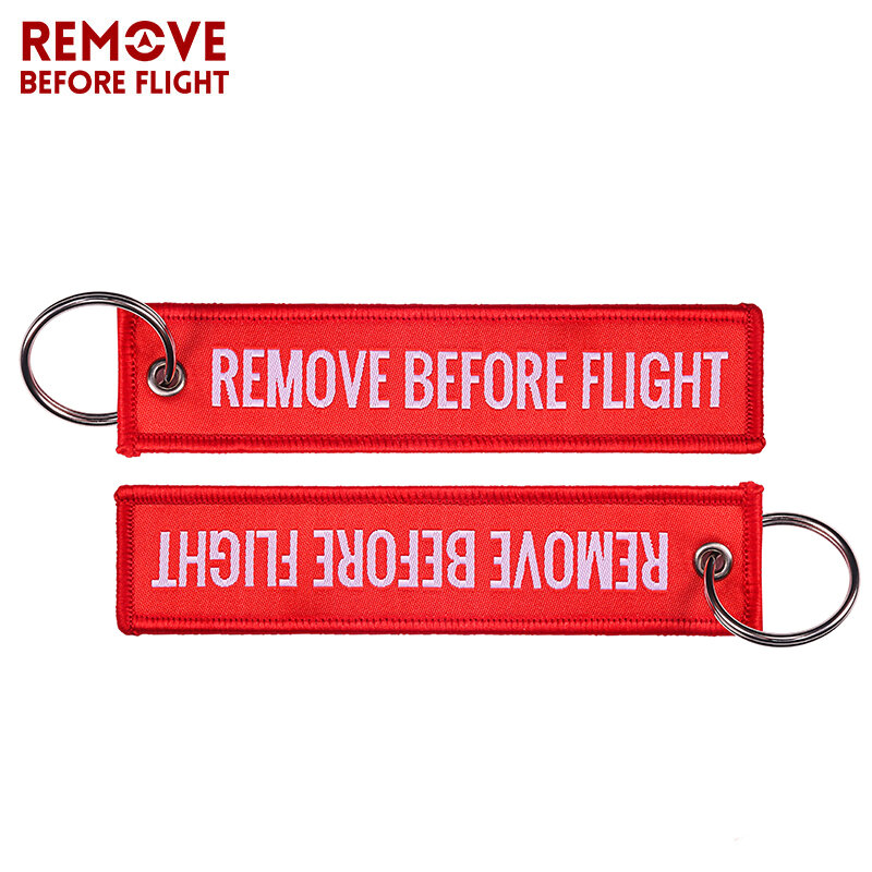 إزالة قبل الطيران المنسوجة حلقة رئيسية خاصة الأمتعة علامة تسمية الأحمر سلسلة المفاتيح للهدايا الطيران OEM المفاتيح مجوهرات الأزياء